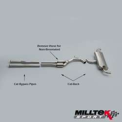 Milltek Racing Catback for Audi Mk2 TT RS 2.5-litre TFSI quattro